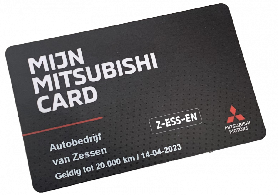 mijn Mitsubishi Card Autobedrijf Van Zessen