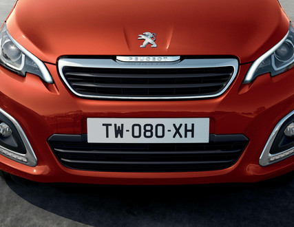 Peugeot 108 vooraanzicht