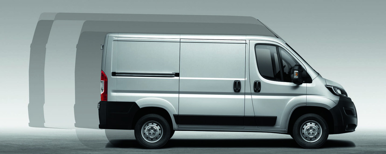 Peugeot boxer zijaanzicht opties grootte