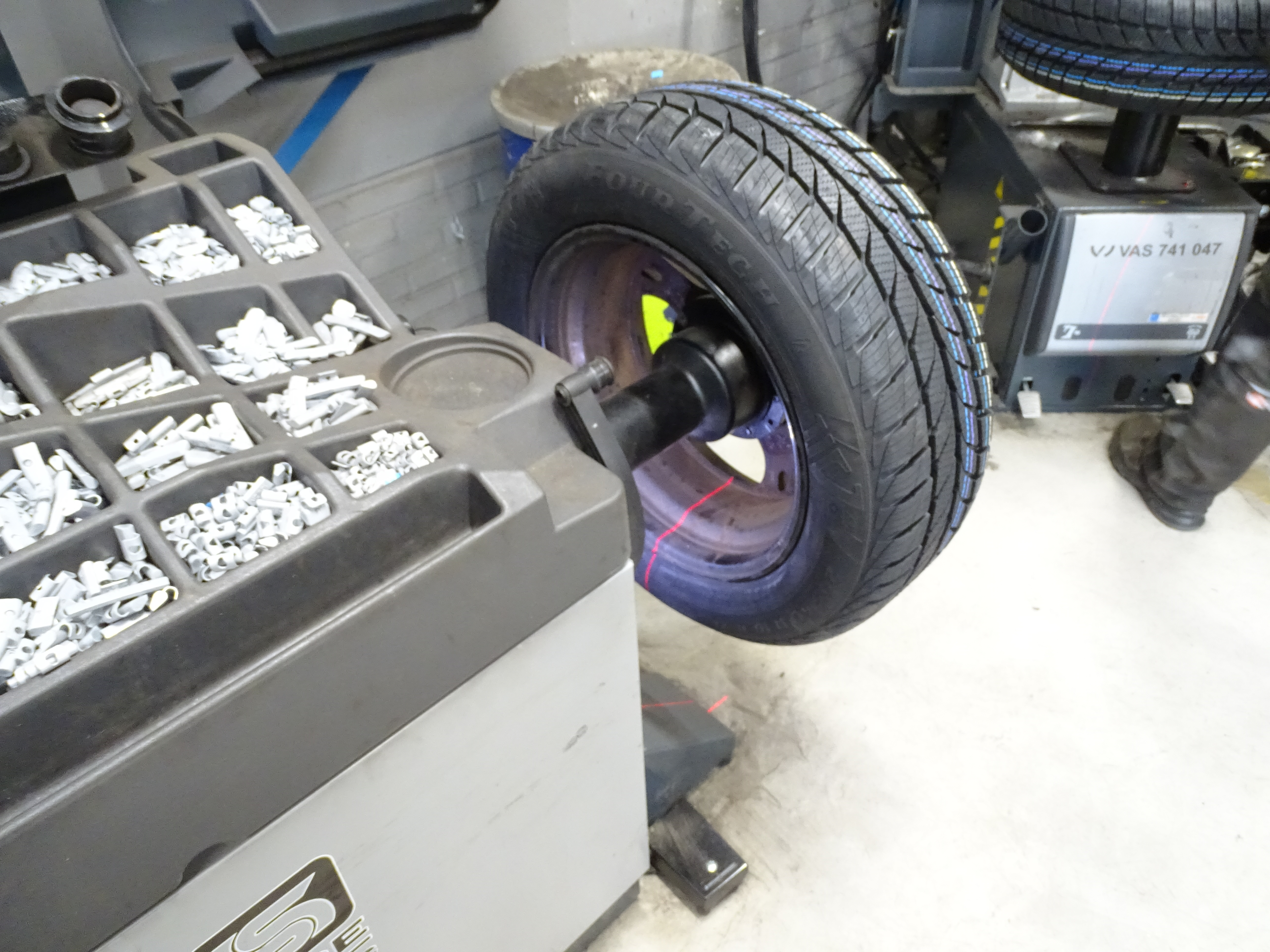 zomerband op balanceerapparaat