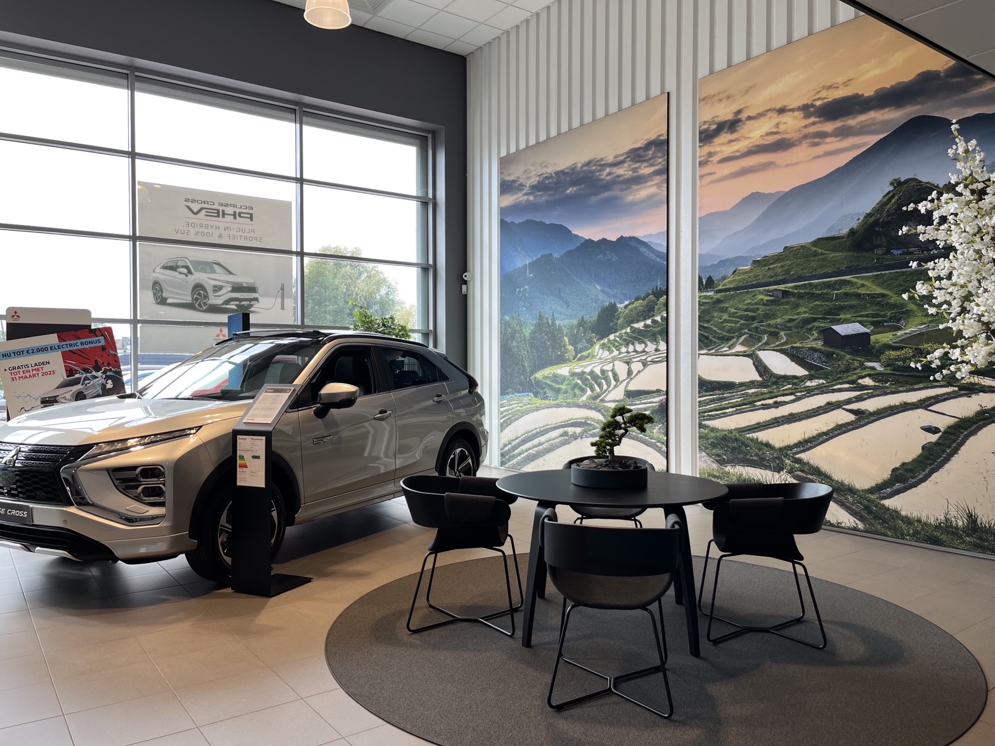 mooi visuals in de showroom