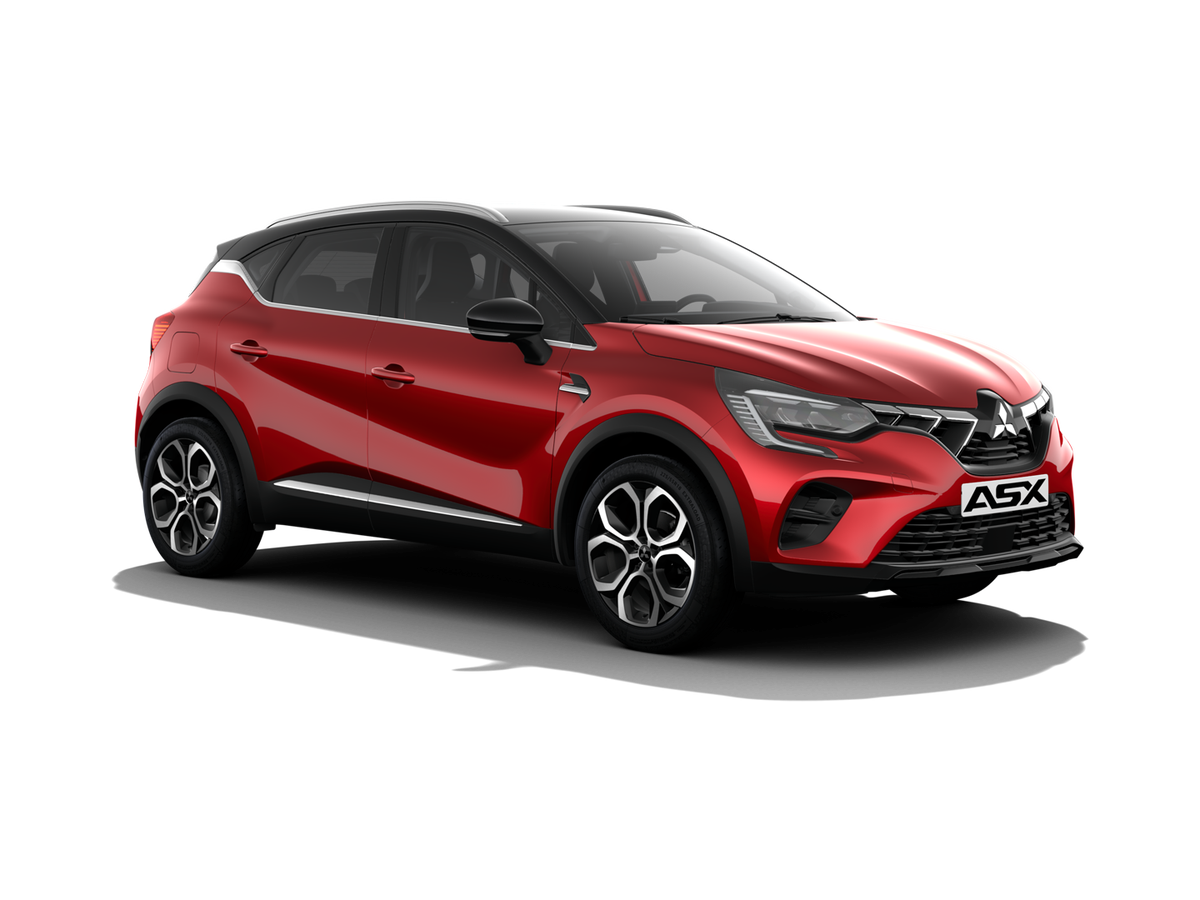 ASX 1.3 TDC First Edition Sunrise Red met zwart dak en 18 inch lichtmetalen velgen