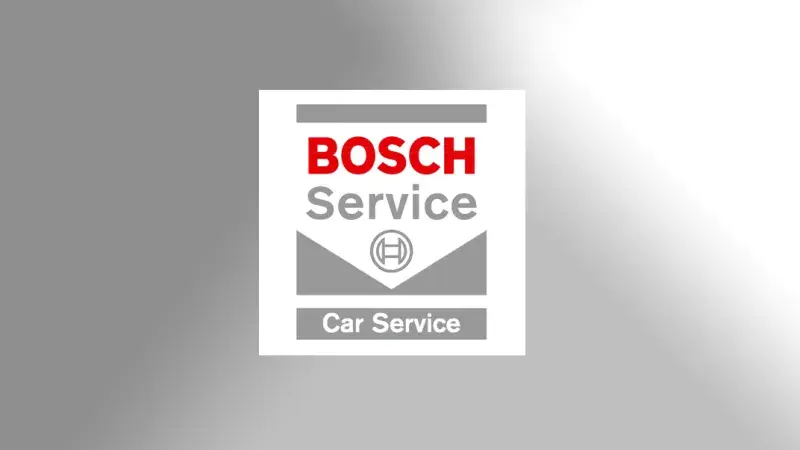 licht grijze achtergrond met bosch car service logo als button op homepage